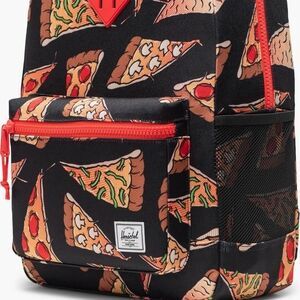 Herschel Black Pizza-Print Backpack